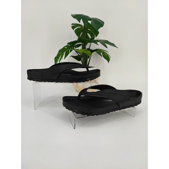Birkenstock Women's Honolulu Black Eva Thong Sandals Size 38EU 7US - Picture 1 of 8